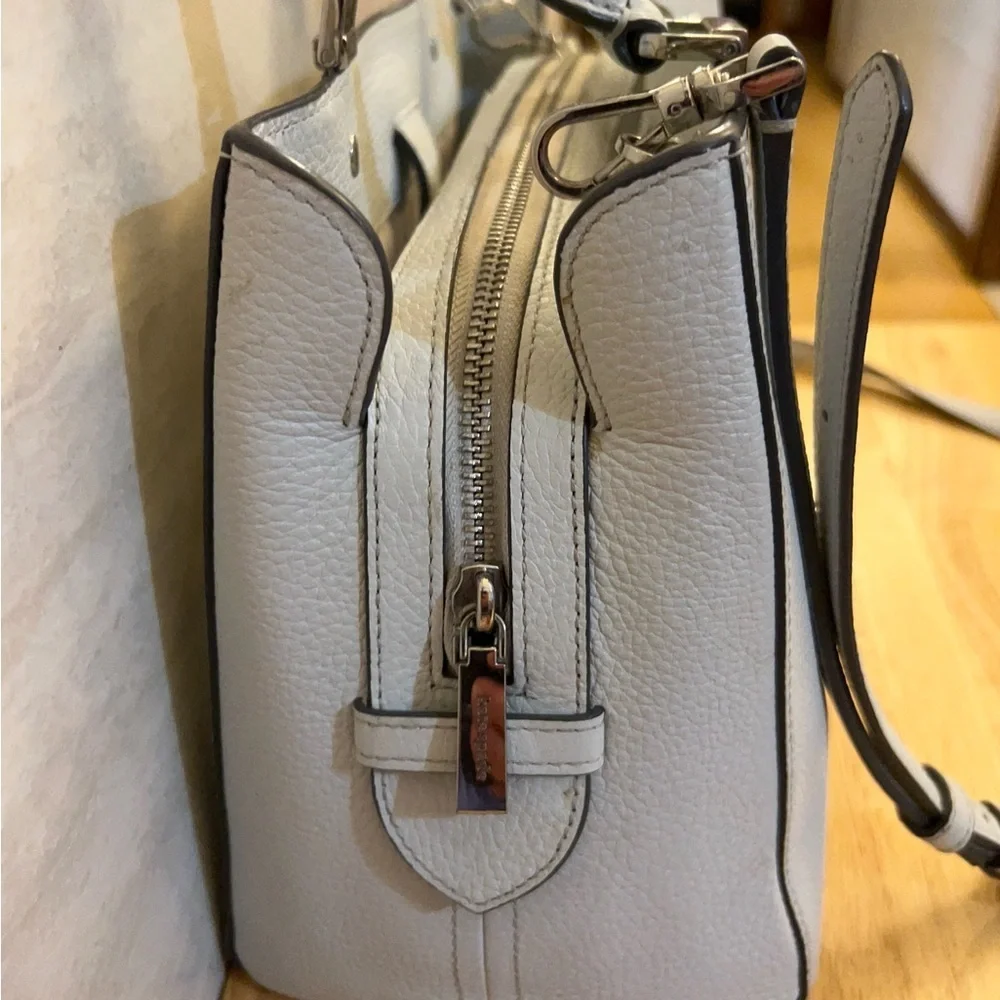 kate spade New York White Leather Top-Handle Satchel